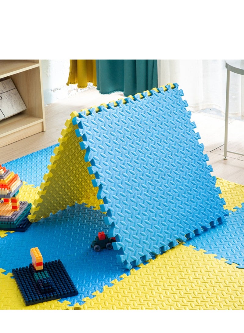 12 حزمة لغز أرضية حصيرة ، 60 × 60 سم إيفا رغوة أرضية Playmats مع سمك 2.5 سم ، الألعاب للأطفال حماية الأرضيات ممارسة حصيرة ، للرياضات المنزلية ، معدات التمرين ، تمرين اليوغا ، صالات الألعاب الرياضية للأطفال واللعب للأطفال (12 جهاز كمبيوتر شخصي ، 6 أخضر + 6 أزرق) - Image 5