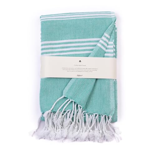 HABER Bath Towel Cotton, Ultra Soft & Highly Absorbent, Quick Dry Lightweight Luxury Towel for Bathroom, Spa & Travel-Mint (Pack of 1, Large Size 76x 152cm, Summer Friendly, Fast Drying) - Image 1