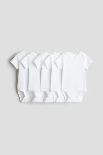 H&M 5-pack cotton bodysuits