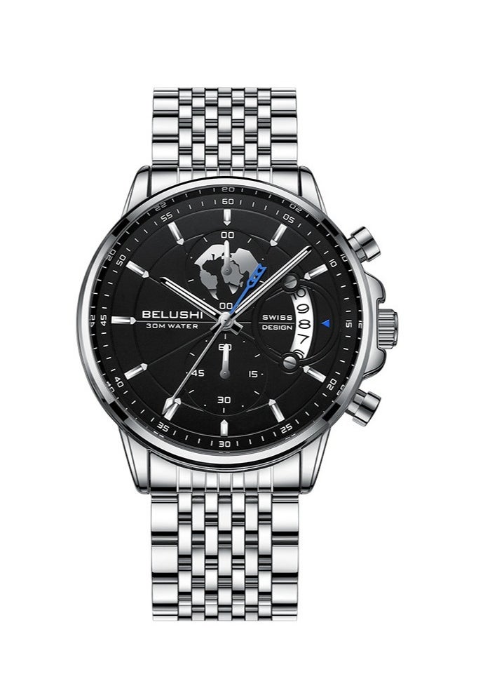 Belushi Men's Fashion Creative Trendy Quartz Watch 