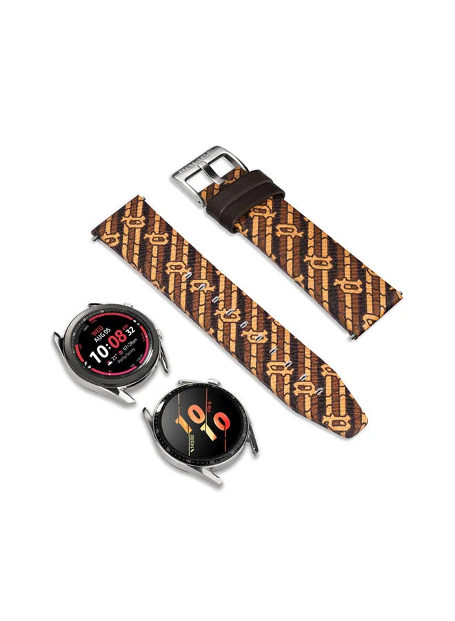 Police  Universal Replacement Leather Stra2-44-45-50) Samsung, Huawei Or Quartz Watch With Lug Width Of 22mm  | Best Price UAE