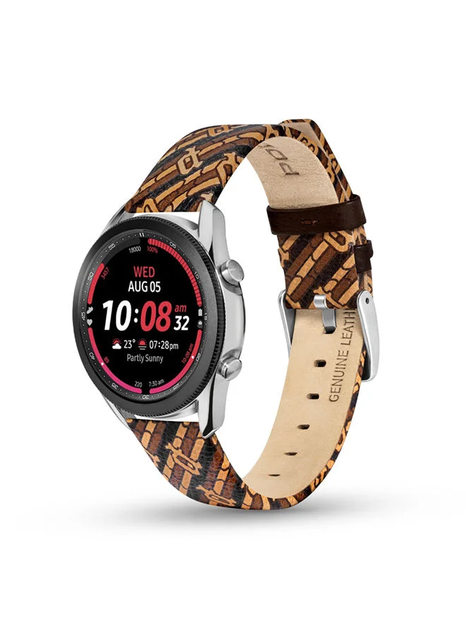 Police  Universal Replacement Leather Stra2-44-45-50) Samsung, Huawei Or Quartz Watch With Lug Width Of 22mm  | Best Price UAE