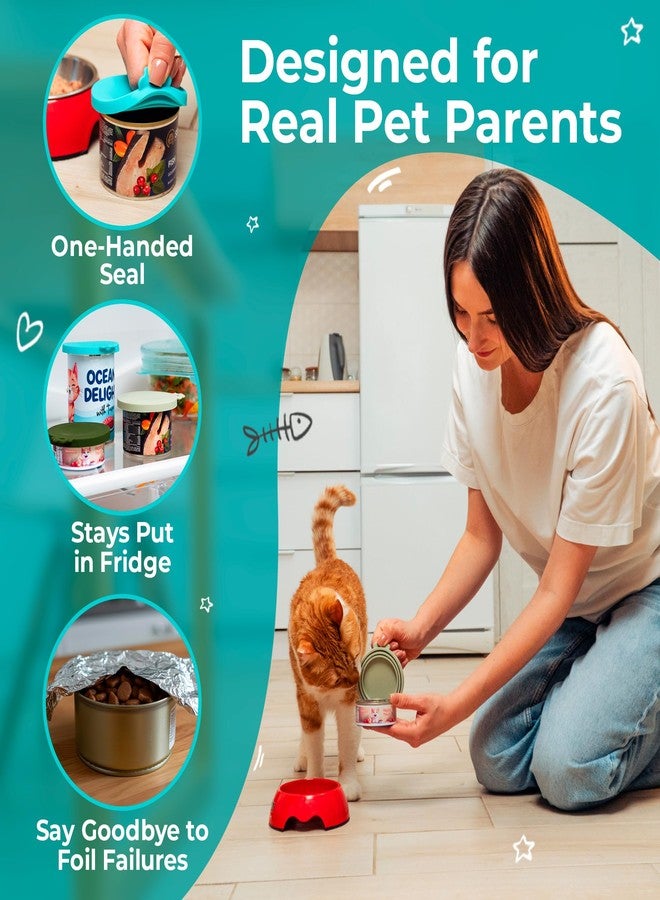 Basic Haus 3 Pack Universal Pet Food Can Covers Lids - One fit 3 Standard Size Cans for Cats and Dogs Food Cans - Easy to Clean - Safe Silicone - Image 4