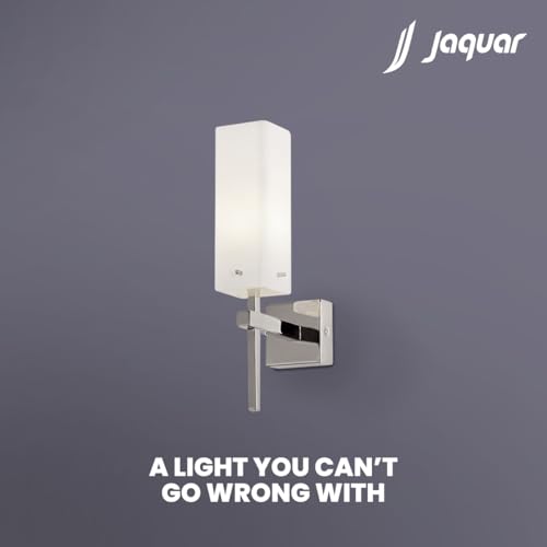 Jaquar Decorative Bath Wall Lamp | Opal Glass with Chrome Finish Base | Opulent Lighting | Water-Resistant Design for Bathrooms, Saunas, Steam Rooms & Spas | G9 LED 5W (70L*137W*290H) - Image 4