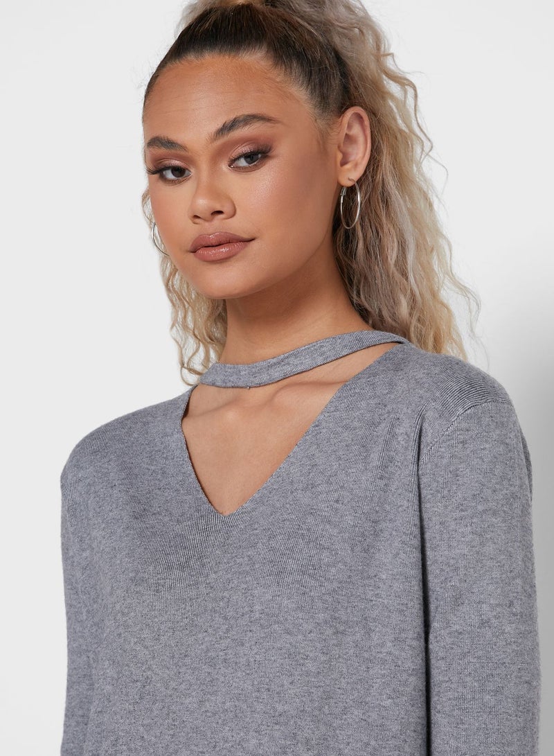 جينجر فستان ميني بنمط شوكر - Image 3