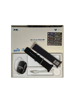 ساعة Ultra HK10 WF هي ساعة ذكية متطورة تجمع بين الأداء العالي والتصميم الفاخر. تتميز بشاشة لمس كبيرة وواضحة، وتوفر مجموعة واسعة من الميزات مثل تتبع اللياقة البدنية، مراقبة نبضات القلب، قياس الأوكسجين في الدم، وتتبع النوم. تدعم الساعة أيضًا إشعارات المكالمات والرسائل من هاتفك المحمول، مما يجعلها شريكًا مثاليًا للحياة اليومية. مع بطارية تدوم طويلاً وتصميم رياضي يناسب جميع الأنشطة، تعتبر ساعة Ultra HK10 WF