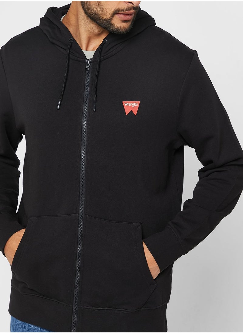 Wrangler - Logo Printed Hoodie - Image 1