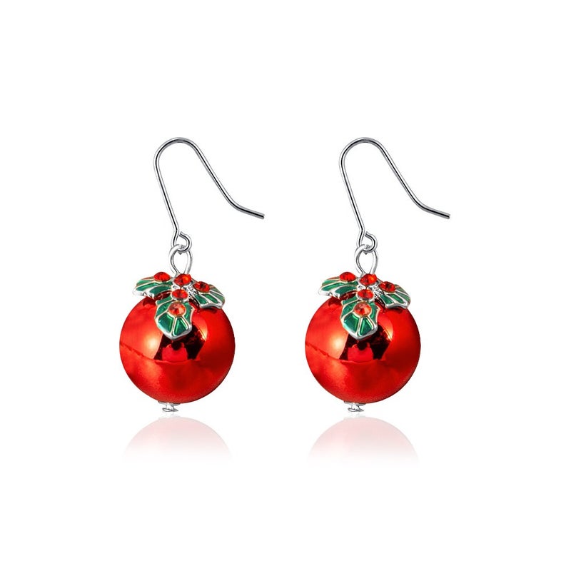 Christmas ornaments Creative Christmas tree earrings Simple snowman bell earrings Women's cross-border festive  accessories - Image 5