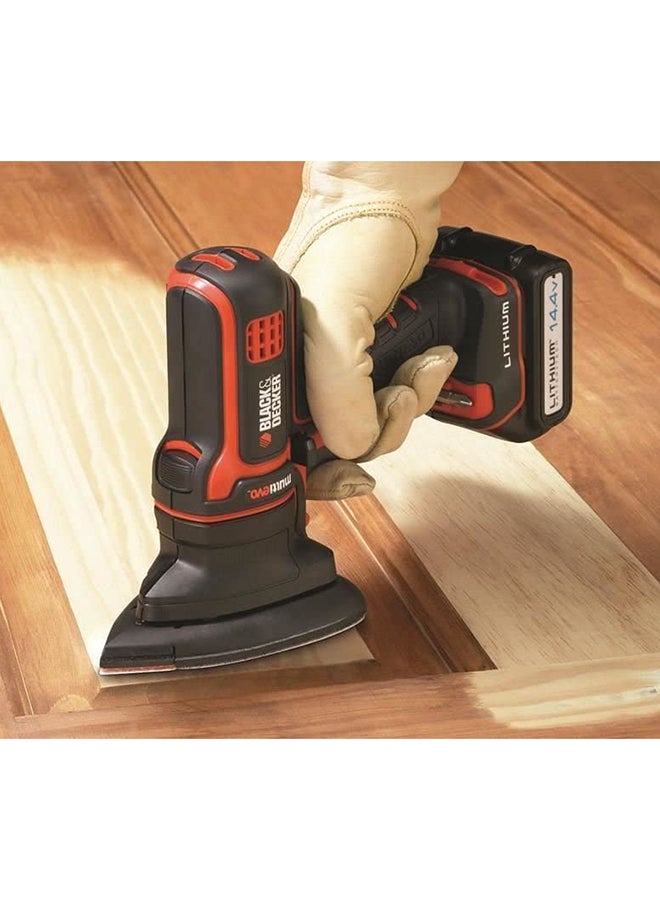 BLACK+DECKER Multi-Evo Multitool Sander Attachment with 5 Sanding Sheets , Orange/Black - MTSA2-XJ, 2 Years Warranty Black - Image 5