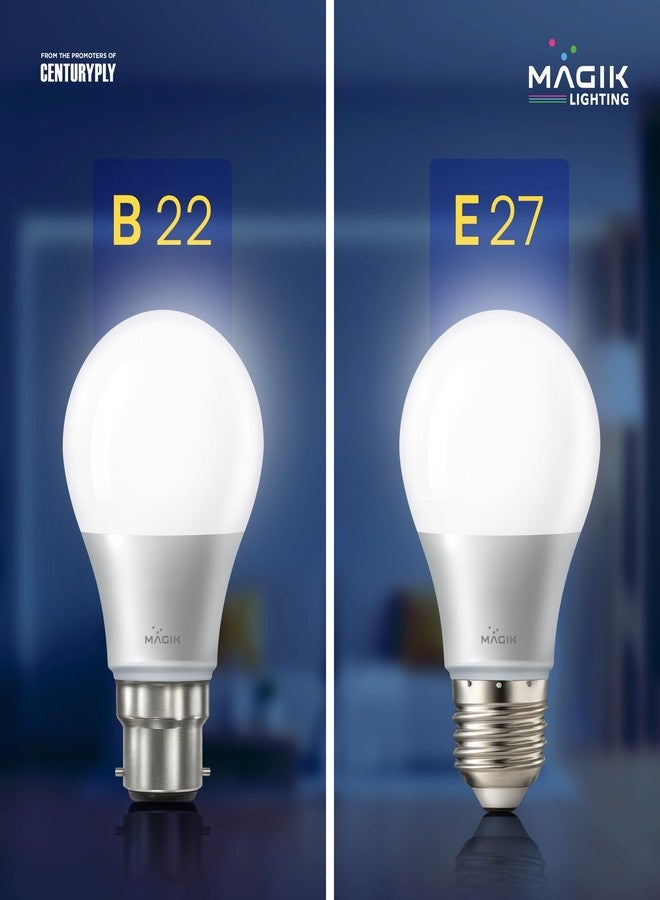 ماجيك مصباح ماجيك ماكسيمو بلس LED بقوة 9 واط | أبيض بارد (6500 كلفن) | قاعدة E27 | موفر للطاقة مع حماية من زيادة التيار الكهربائي حتى 4 كيلو فولت | عمر طويل | عبوة من قطعة واحدة - Image 4