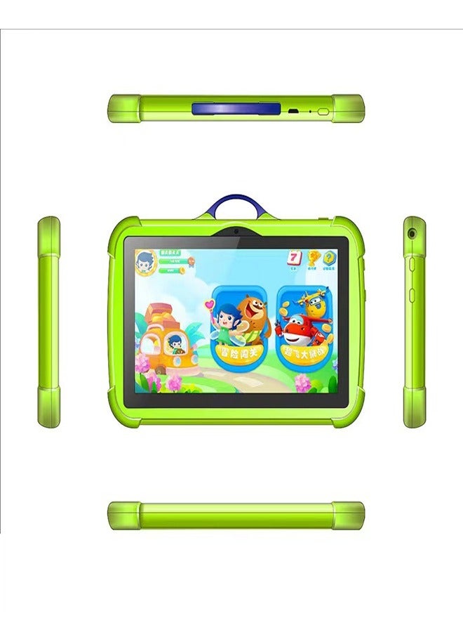 Smartbarry B85PRO 7-inch Kids Learning Tablet with Anti-Fall Protective Cover - Android, Cartoon Hand-Painted Version - Image 1