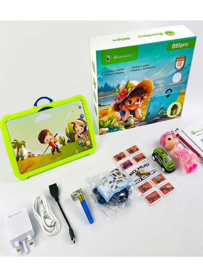 Smartbarry B85PRO 7-inch Kids Learning Tablet with Anti-Fall Protective Cover - Android, Cartoon Hand-Painted Version - Image 3