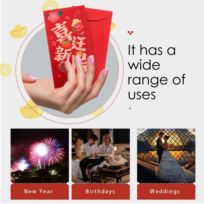 Chinese Style Red Envelopes For Housewarming New Home Celebration Mixed Festival Packets - Image 5