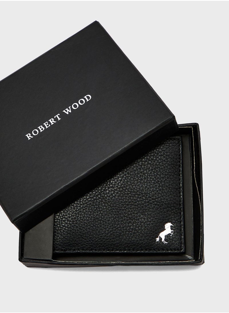 Robert Wood - Genuine Leather Bi Fold Wallet - Image 1