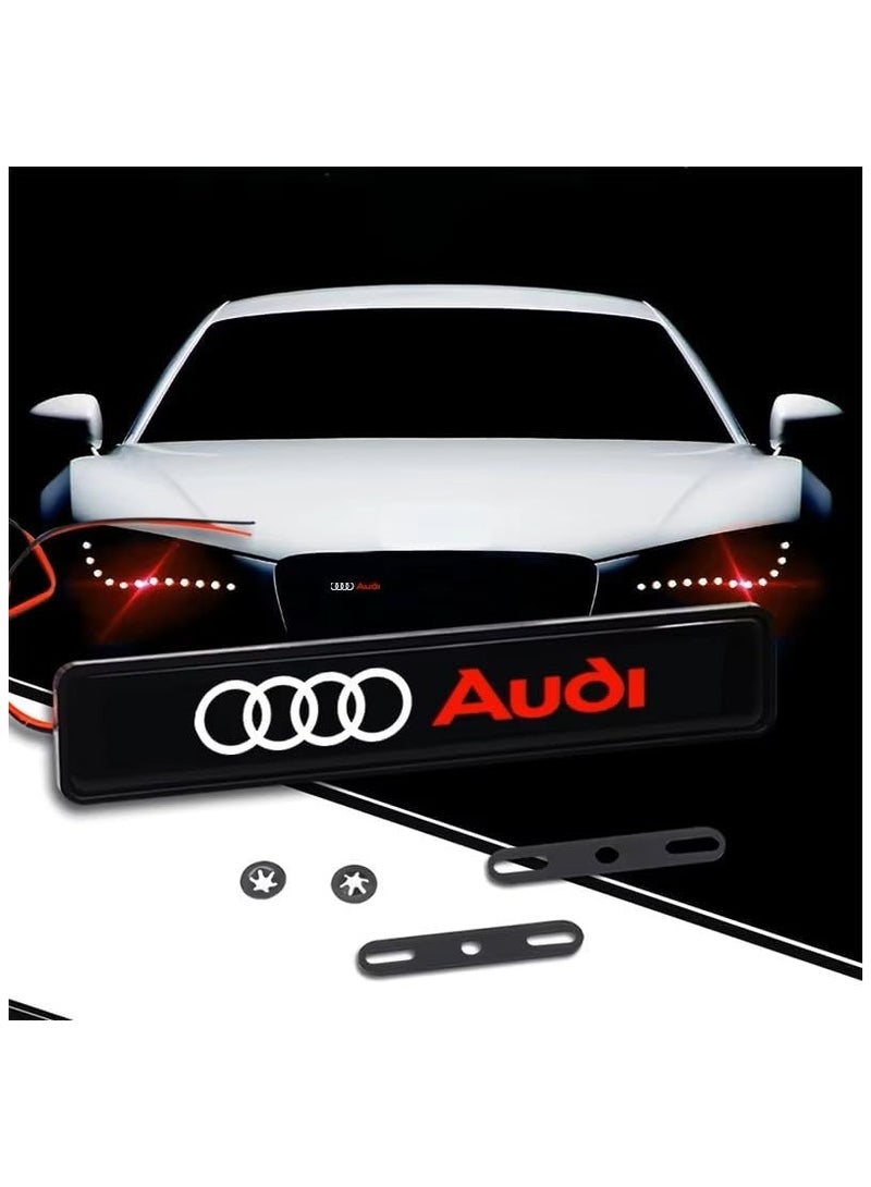 Vierex LED Front Hood Grille Emblem Light for Audi Car Decorative Badge for S3 S4 S5 S6 RS3 RS4 RS5 RS6 RS8 A2 A3 TT B6 B8 Waterproof, 12V LED Accent Lighting Mod Accessory - Image 2