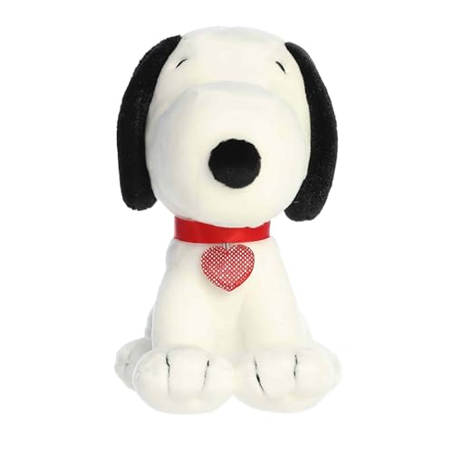 Aurora Adorable Peanuts Snoopy Heart Tag Stuffed Animal Officially Licensed Toys For All Snoopy Fans Nostalgic Gift for Adults and Valentines Day White 8 Inches - Image 5