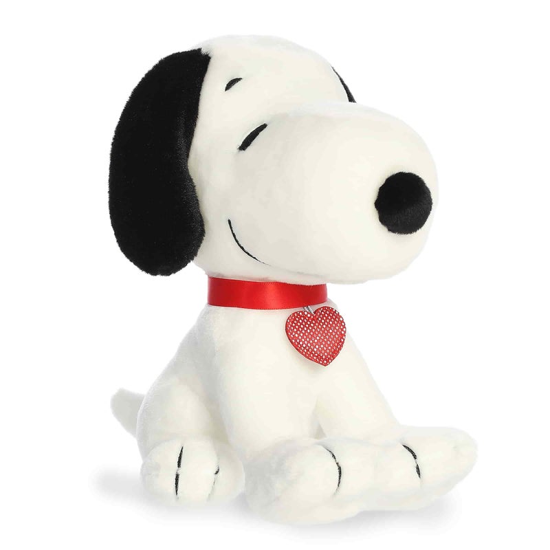 Aurora Adorable Peanuts Snoopy Heart Tag Stuffed Animal Officially Licensed Toys For All Snoopy Fans Nostalgic Gift for Adults and Valentines Day White 8 Inches - Image 3