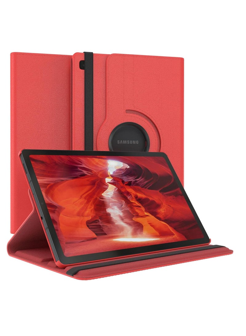 DUSALA 360 Degree Rotating Stand Auto Sleep Wake Folio Leather Smart Cover for Samsung Galaxy Tab S7 FE 12.4 -Inch (SM-T730) - Image 1