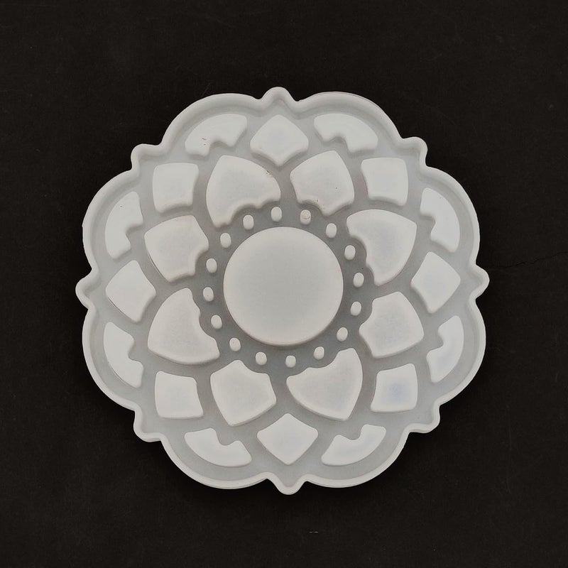 SS Art Land SS Art Land Floral TLight Holder Diwali Decoration MouldMold Santa Bell Mould Multipurpose Silicone Mould Casting Mould DIY Festival Mould Resin Mould Frame Mould Craft Mould 1 PC