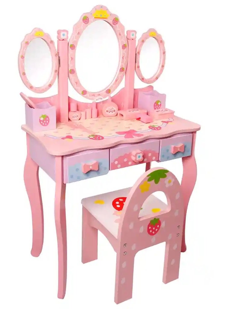 Cute ninos Real-sized wooden dresser for girls with accessories - dimensions: 75 x 41 x 22 cm - Image 4