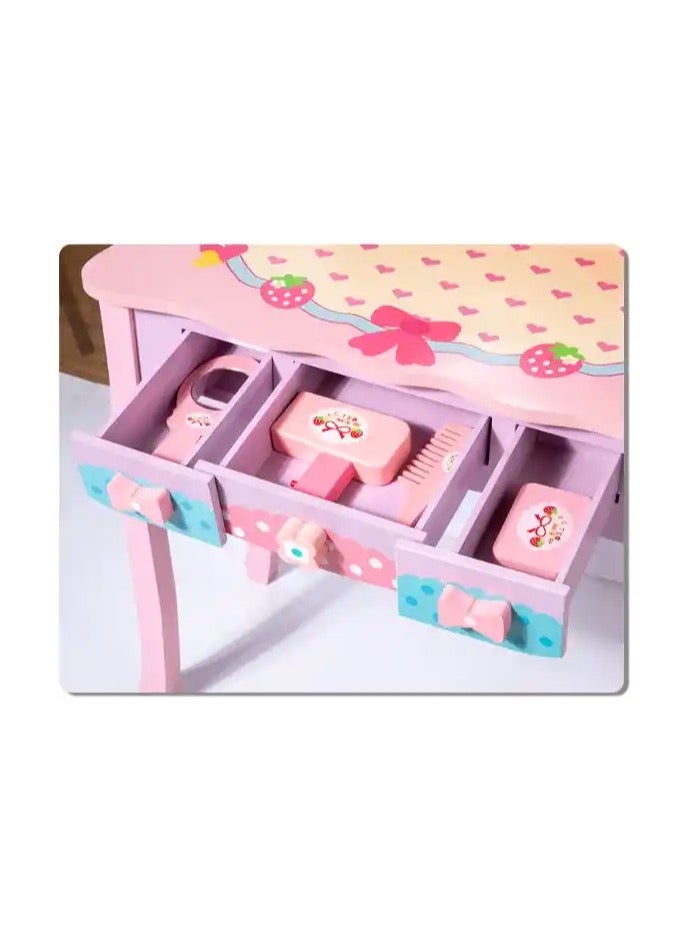 Cute ninos Real-sized wooden dresser for girls with accessories - dimensions: 75 x 41 x 22 cm - Image 5