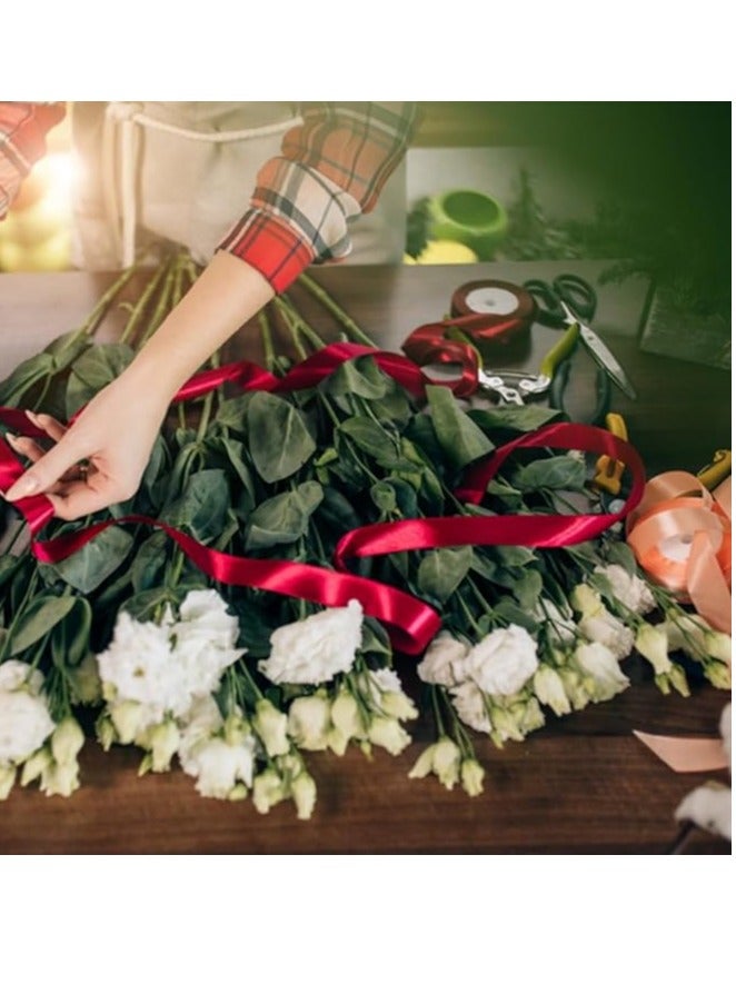 Burgundy Ribbon 1-1/2 Inch, 25 Yards Wine Red Satin Fabric Ribbons for Gift Wrapping, Christmas Garland, Christmas Tree Ornaments, Bows Making, DIY Crafts, Sewing Projects and Wedding Party - Image 4