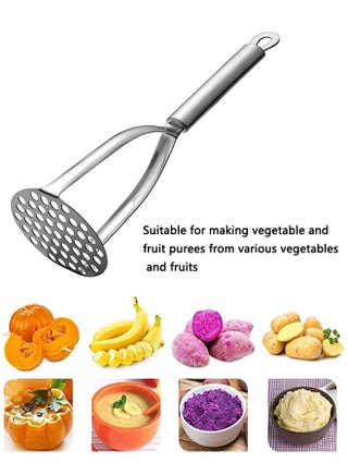 Potato Masher Stainless Steel,Heavy Duty Masher Kitchen Tool for Bean, Vegetable, Fruits, Avocado and More, Dishwasher Safe. - view 3