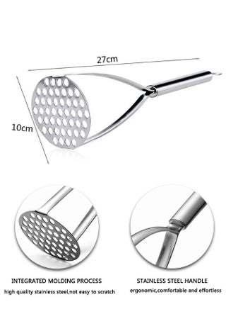 Potato Masher Stainless Steel,Heavy Duty Masher Kitchen Tool for Bean, Vegetable, Fruits, Avocado and More, Dishwasher Safe. - view 2