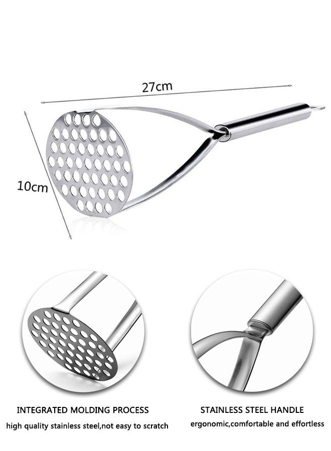 HAWAWA Potato Masher Stainless Steel,Heavy Duty Masher Kitchen Tool for Bean, Vegetable, Fruits, Avocado and More, Dishwasher Safe.  - Image 2