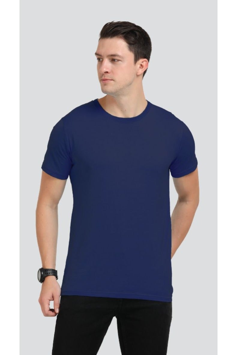 Navy Blue Heavy Duty Unisex Round Neck Tshirt