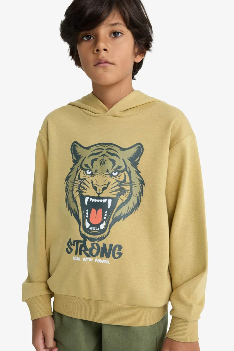ديفاكتو Boy Printed Hoodie