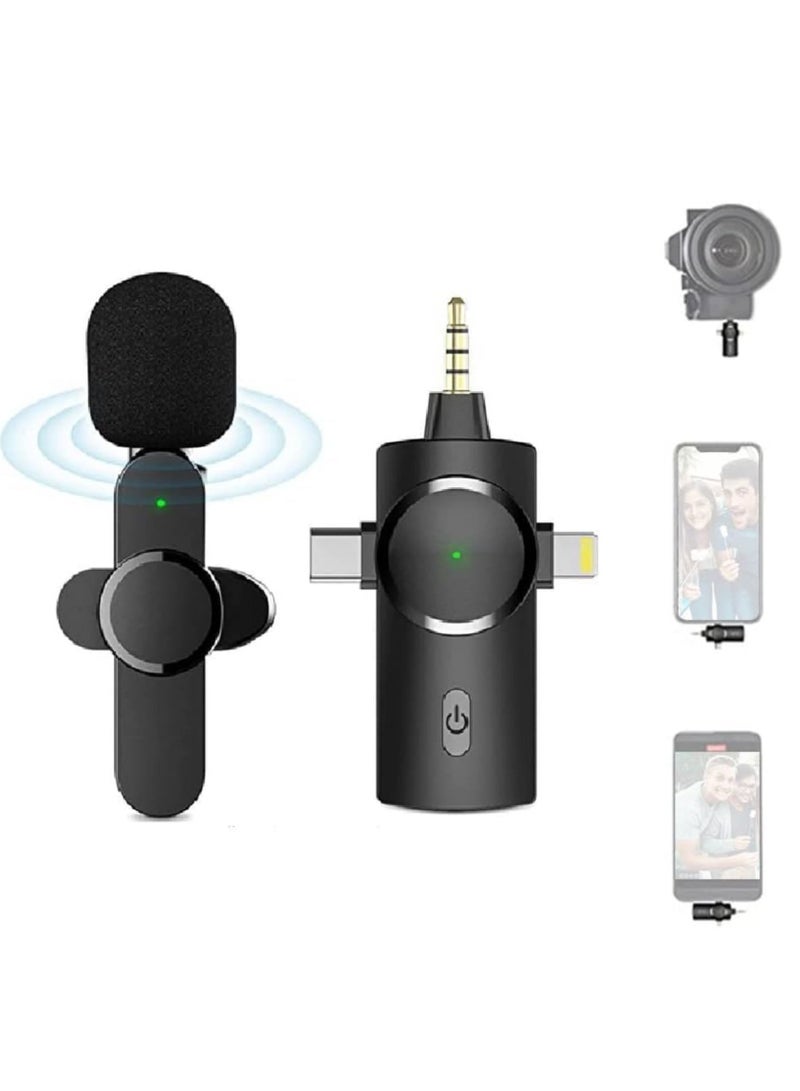 Wireless Lavalier Microphone - 3-in-1 Plug-and-Play Lapel Mic - Image 1
