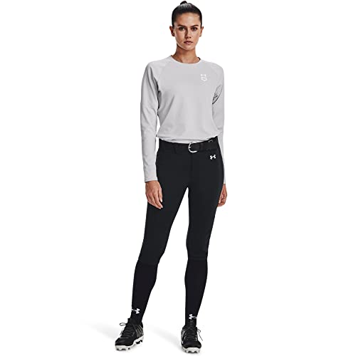 Under Armour Womens Utility Softball Pants 22, (001) Black / / White, Medium - Image 3