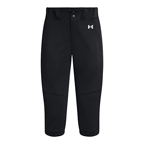 Under Armour Womens Utility Softball Pants 22, (001) Black / / White, Medium - Image 5