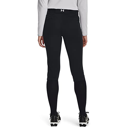 Under Armour Womens Utility Softball Pants 22, (001) Black / / White, Medium - Image 2