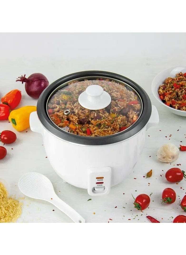 Denx Aluminum Rice Cooker 400 Watts 1 Liter Capacity White Color - From - Image 3