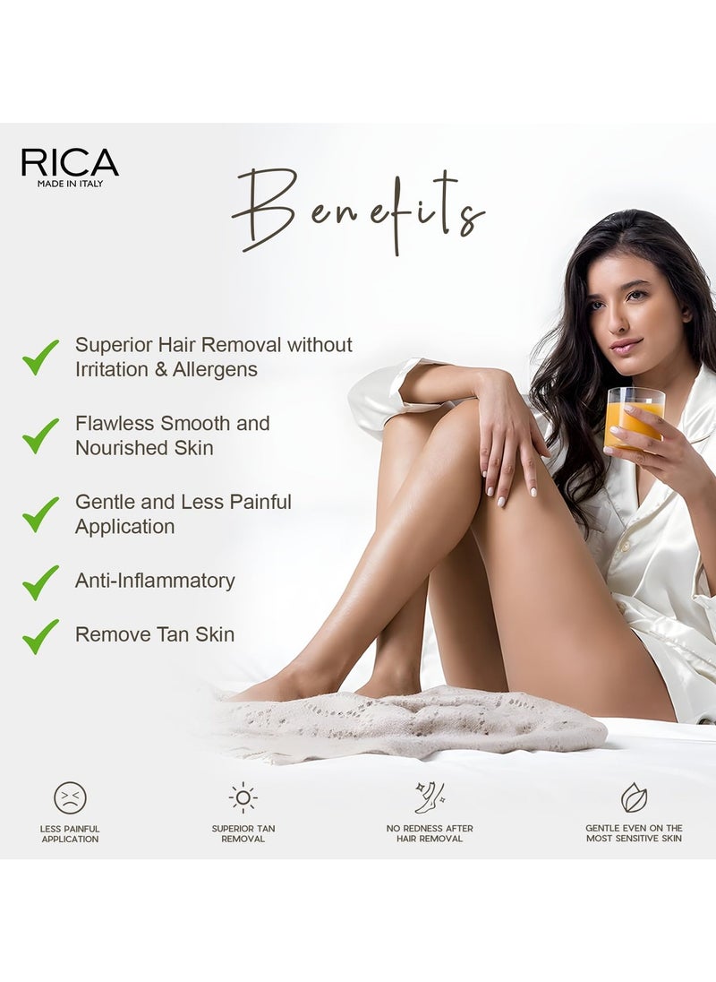 RICA COSMETICS RICA COSMETICS Argan Oil Liposoluble Wax – 800ml, For Skin, Professional Hair Removal  - Image 3