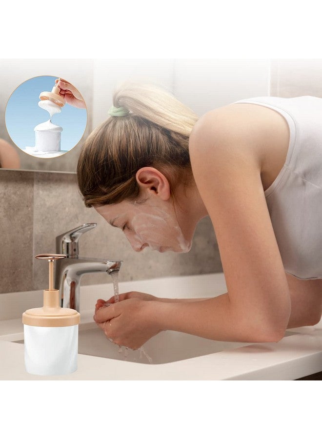 maycreate ® Face Wash Foam Maker Bottle Rich Cream Face Cleanser Foamer Foaming Bottle With Press Handle For Facial Cleaning Skincare Tools - Image 5