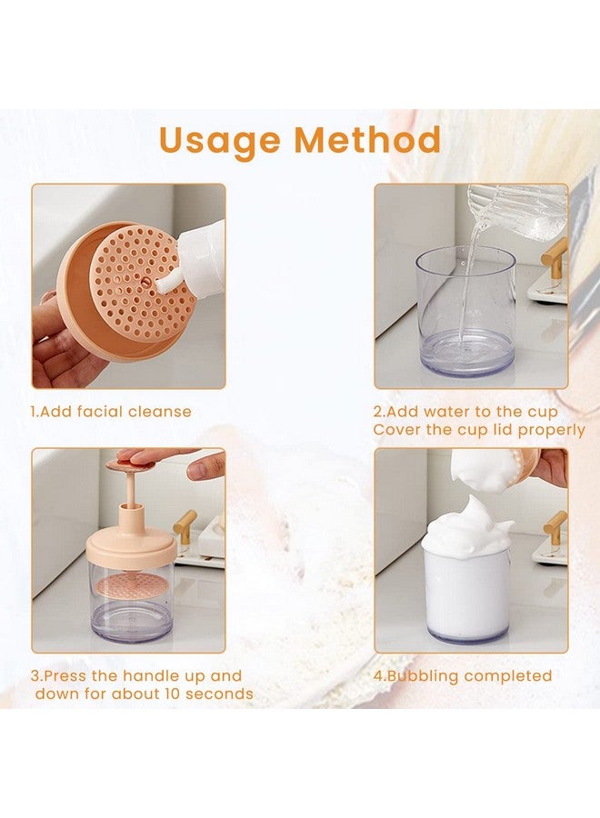 maycreate ® Face Wash Foam Maker Bottle Rich Cream Face Cleanser Foamer Foaming Bottle With Press Handle For Facial Cleaning Skincare Tools - Image 3