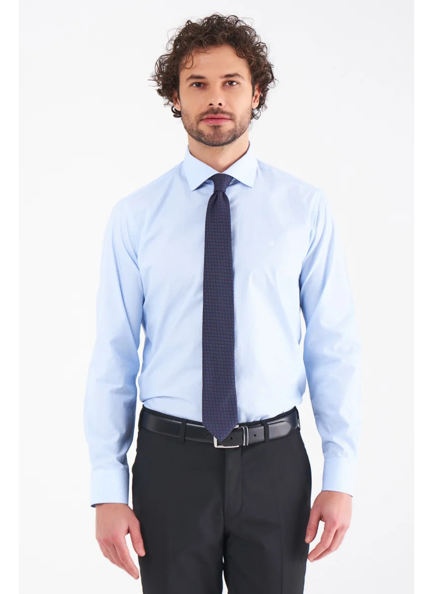 Bisse Men's Regular Fit Long Sleeve Classic Shirt BLUE GM21K212084_C35