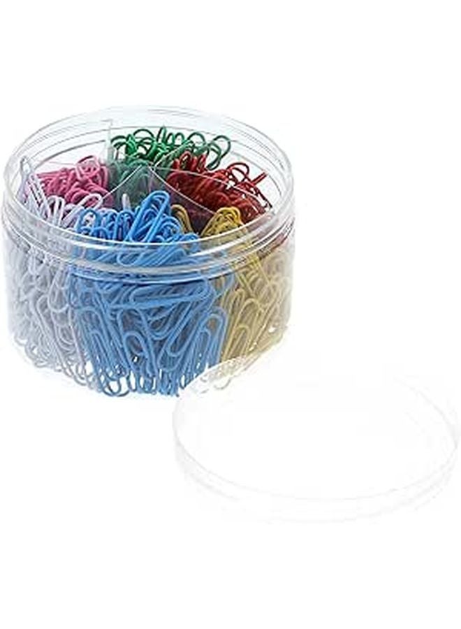 Assorted Color Paper Clips 480 Pieces For Office School Document Organizing - Image 1