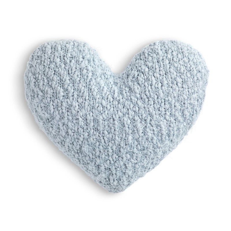 DEMDACO Soft Blue Heart Shaped 10 x 11 inch Weighted Plush Decorative Throw Giving Pillow - Image 2