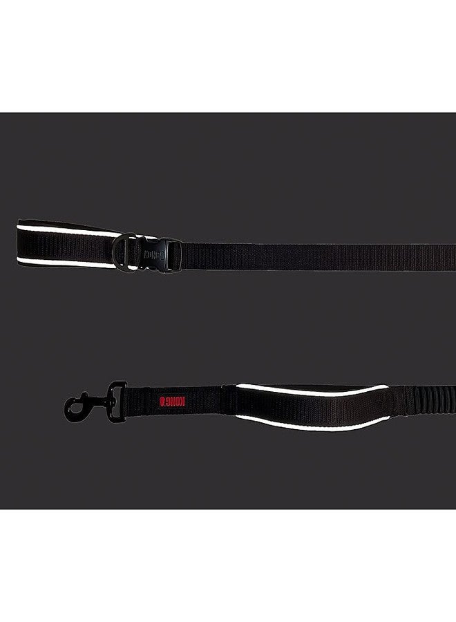 كونج حبل كلاب مطاطي عاكس للصدمات من KONG، بطول 6 أقدام (أسود) - Image 4