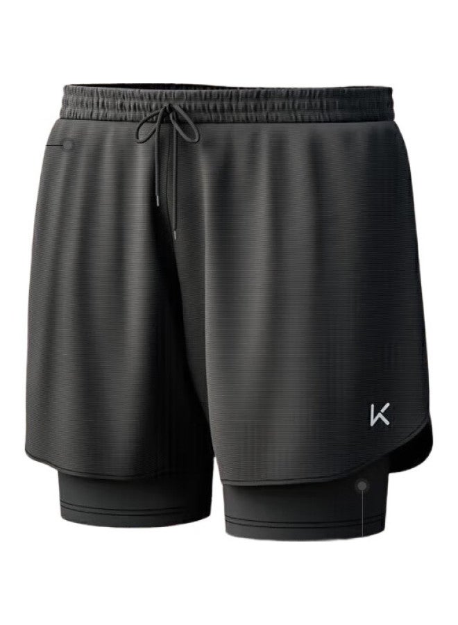 Keep شورت سباحة للرجال، شورت سباحة فضفاض مزدوج الطبقة مضاد للإحراج، شورتات شاطئية سريعة الجفاف، معدات الينابيع الساخنة - Image 1