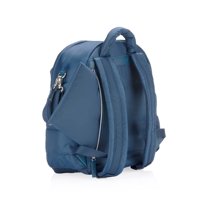 Itzy Ritzy Dream Diaper Bag Backpack - Compact Baby Backpack Diaper Bag with 14 Pockets, Changing Pad, Stroller Straps, Laptop Pocket & Comfortable Straps (Sapphire Starlight) - Image 5