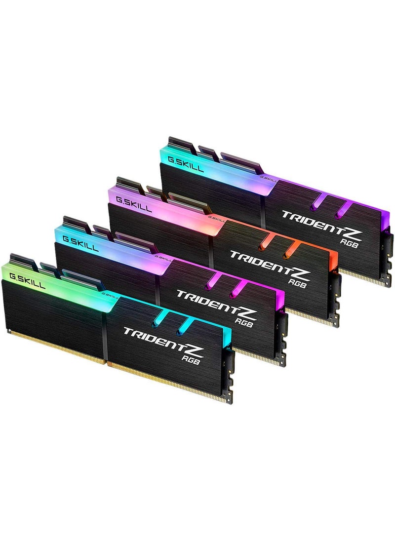 G.Skill G.SKILL Trident Z RGB Series (Intel XMP) DDR4 RAM 128GB (4x32GB) 3600MT/s CL18-22-22-42 1.35V Desktop Computer Memory UDIMM (F4-3600C18Q-128GTZR)  - Image 1