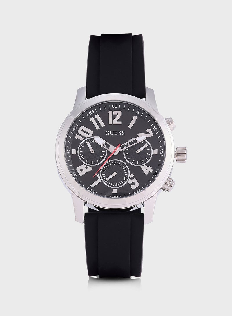 GUESS Parker Leather Strap Analog Watch  - Image 1