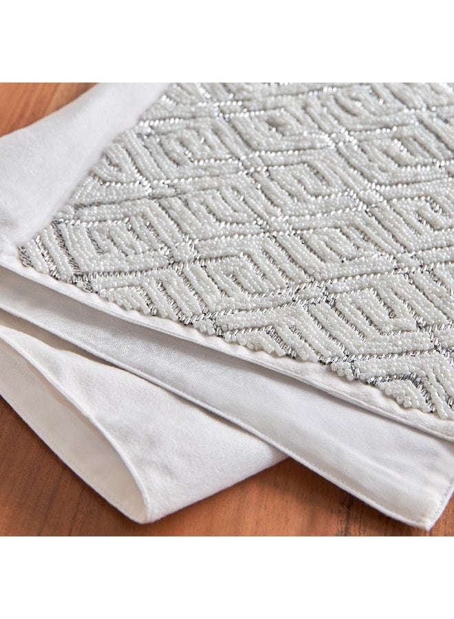 Home Box Glitz Beaded Table Runner 33 x 120 cm  - Image 4