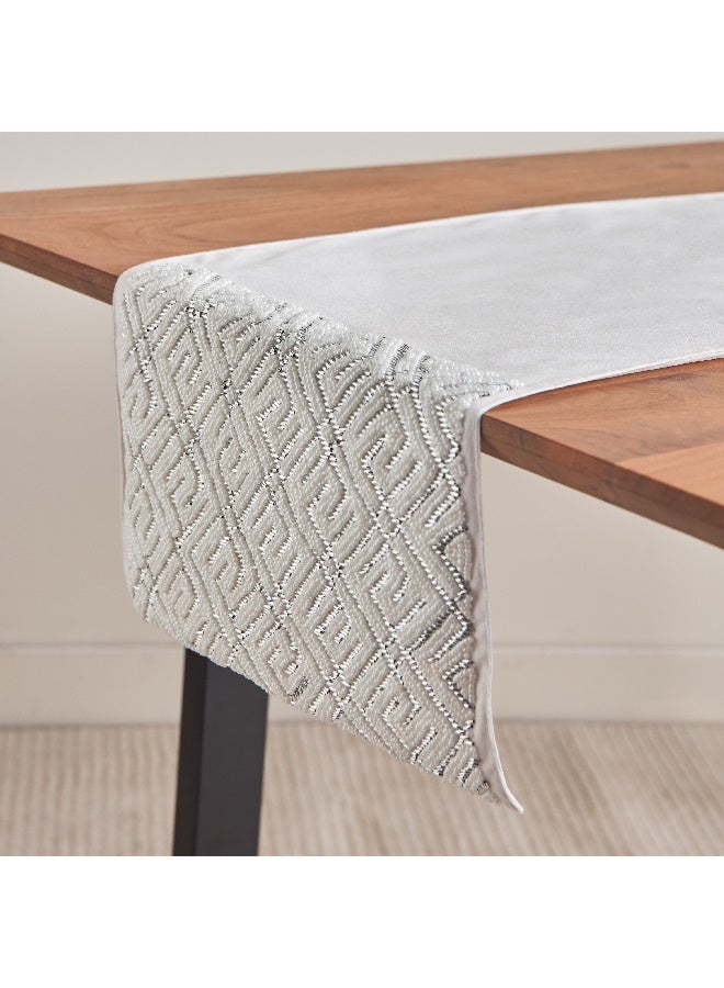 Home Box Glitz Beaded Table Runner 33 x 120 cm  - Image 3