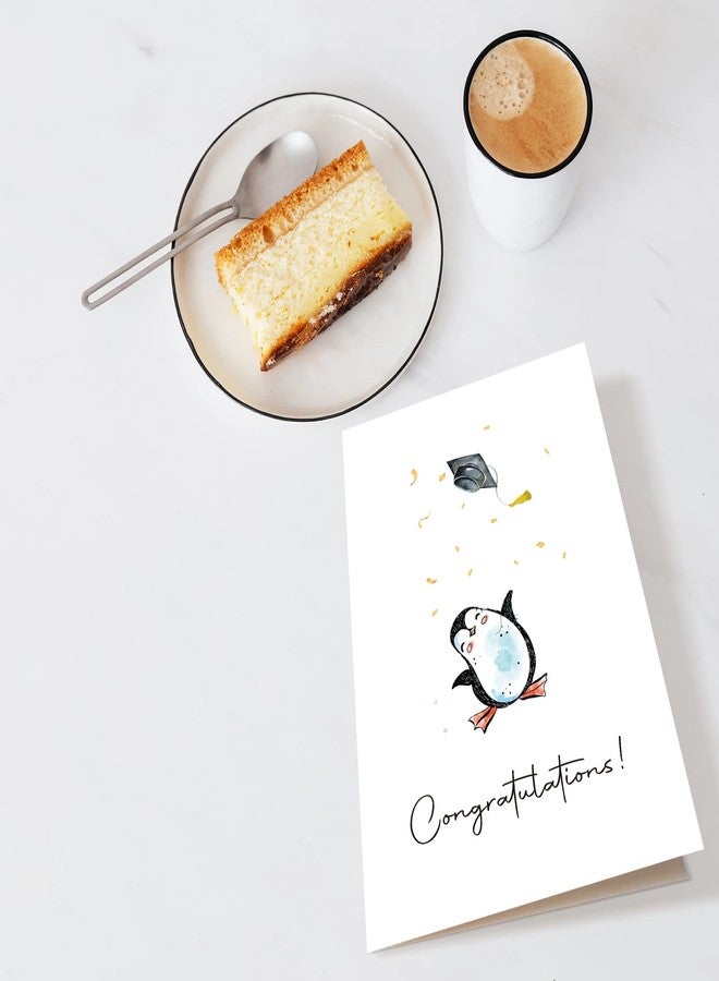 Chenive Penguin Graduation Card, Cute Graduation Card for Her Him, Grad Greeting Card, Congratulations Graduation Card Gift - Image 4